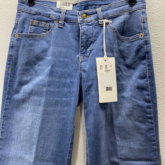 Mac Jeans Women's Culotte Blossom Wide Leg Jeans – Size 34 x 26 – Blue - Picture 10 of 13